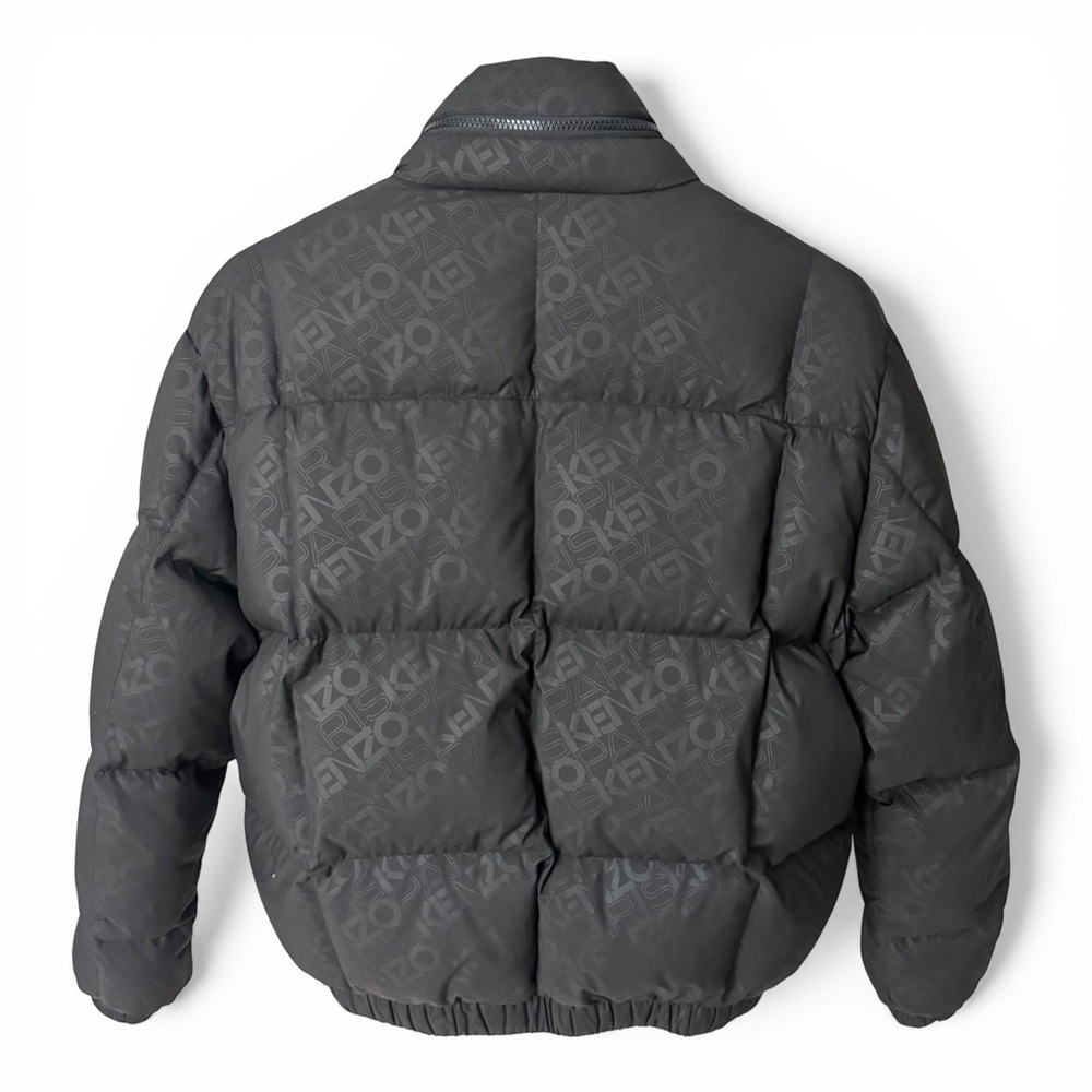 KENZO PARIS Monogram Logo Puffer Jacket Black XS - Picture 2 of 9